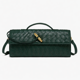 Luxury Woven Clutch Bag – Elegant Evening Shoulder Style