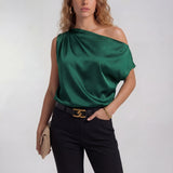Amysaint | Chic Casual One Shoulder Blouse