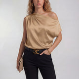 Amysaint | Chic Casual One Shoulder Blouse