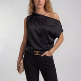 Amysaint | Chic Casual One Shoulder Blouse