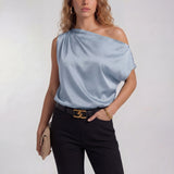 Amysaint | Chic Casual One Shoulder Blouse