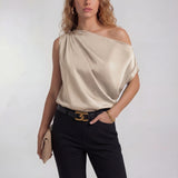 Amysaint | Chic Casual One Shoulder Blouse