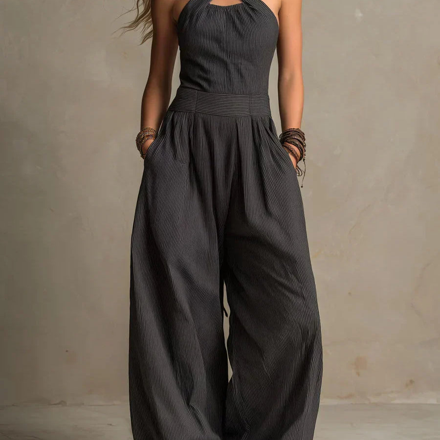 Wide Leg Halterneck Jumpsuit for Women