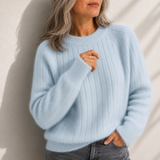 Solid Colour Fluffy Sweater