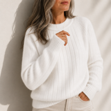 Solid Colour Fluffy Sweater