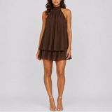 Women’s Elegant Halter Mini Dress for Parties & Events