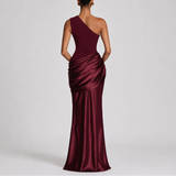 Women's Elegant One Shoulder Maxi Dress