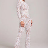 Ladies’ Lace Sequin Jumpsuit
