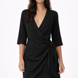 Tina Breathable Wrap Mini Dress