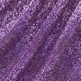 Amysaint Purple Lurex Knotted Cover-Up Skirt