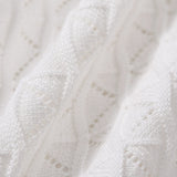Amysaint Off White O-Ring Sleeve Cutout Cover-ups