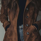 Women's Double-Breasted Trench Coat Classic Vintage Style