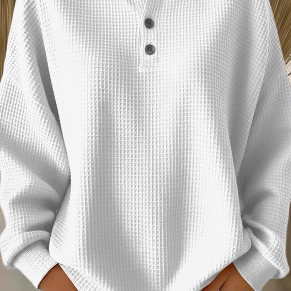 Cozy Waffle Knit Pullover