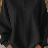 Cozy Waffle Knit Pullover