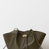 Structured Shopper Bag with Gold-Tone Detail