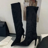 Kendra Suede Knee High Boots
