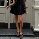 Mesh Strap Ballet Flats