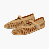 Mesh Strap Ballet Flats